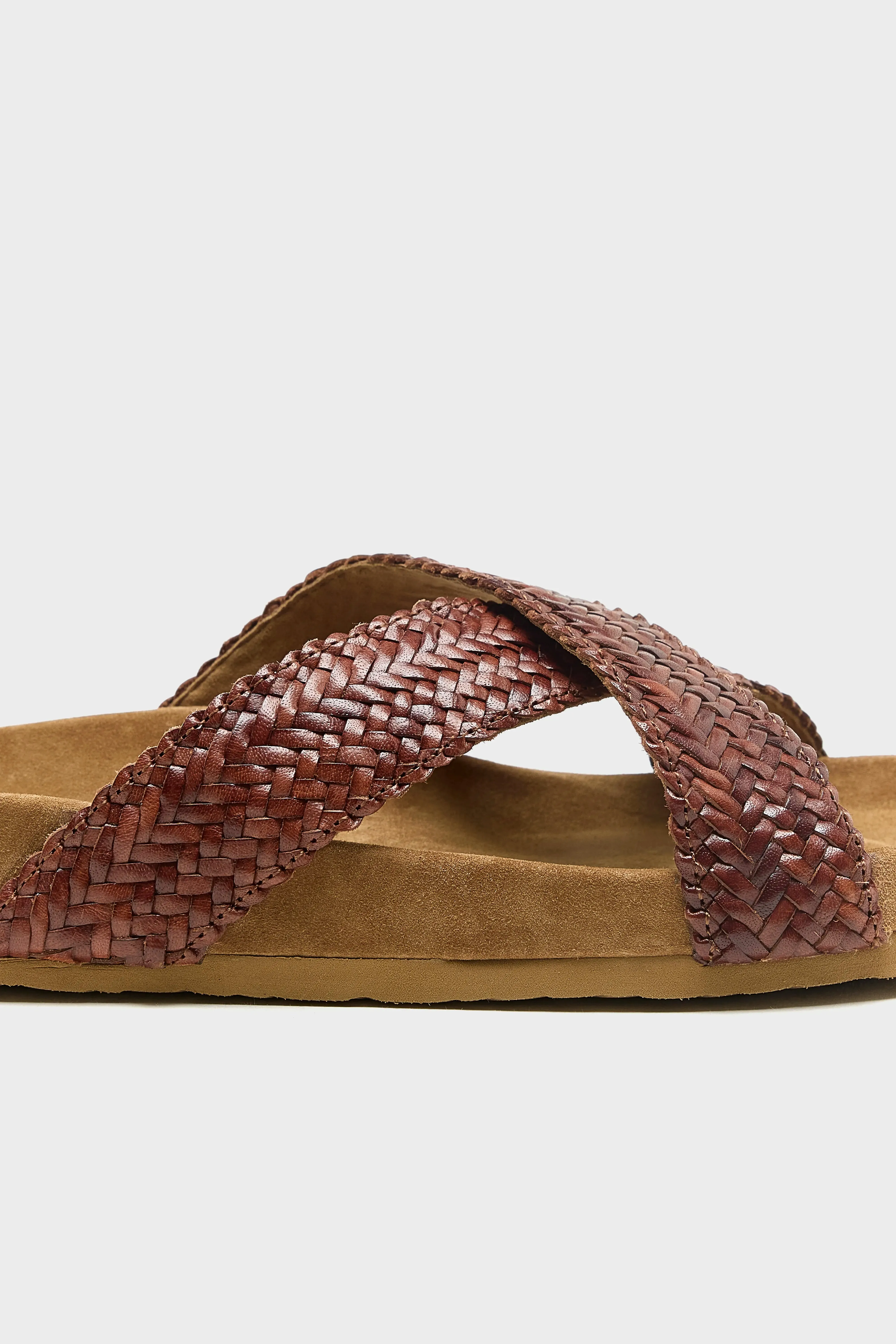 Handwoven Leather Sandals (261 / W / DARK BROWN) sold by Bellrose product image thumbnail 5