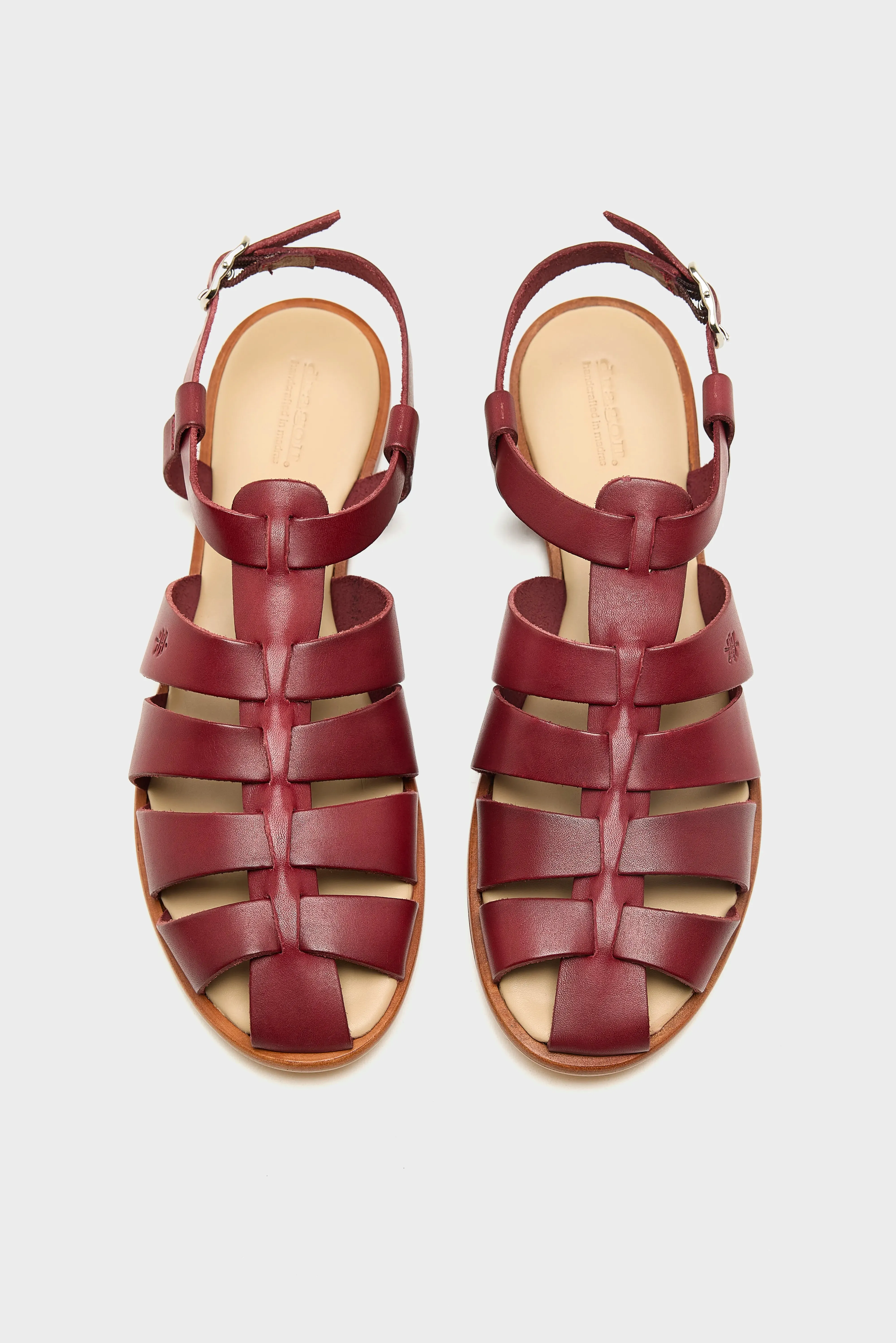 Pescador Leather Sandals (261 / W / BORDEAUX) sold by Bellrose product image thumbnail 4
