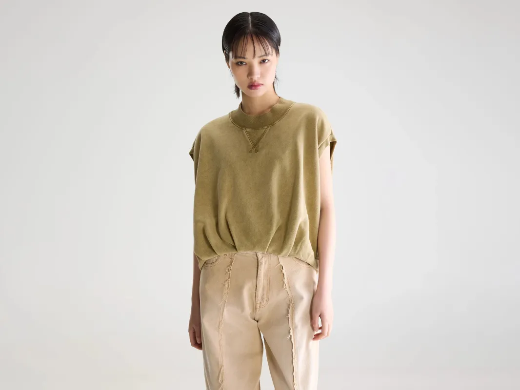 Fytom sleeveless sweatshirt (261 / W / VETIVER) made by Bellerose