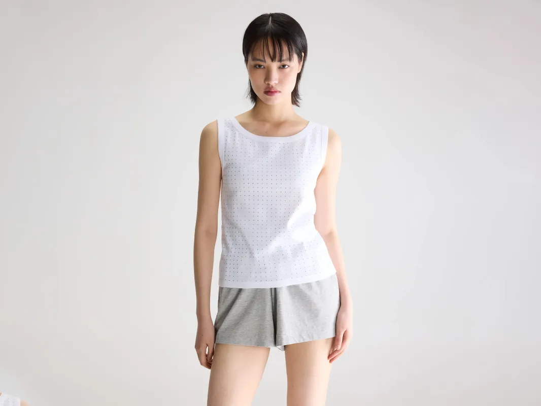 Flyo tank top (261 / W / WHITE) made by Bellerose