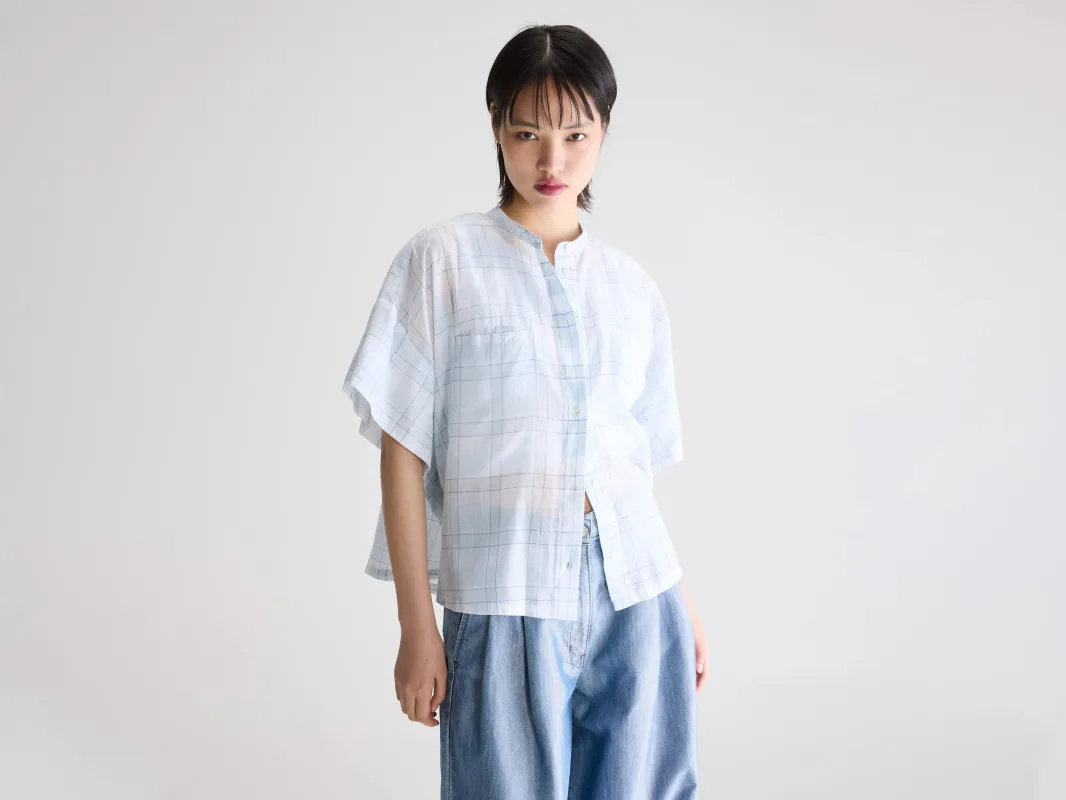 Cloe sleeveless shirt (261 / W / CHECK A) made by Bellerose