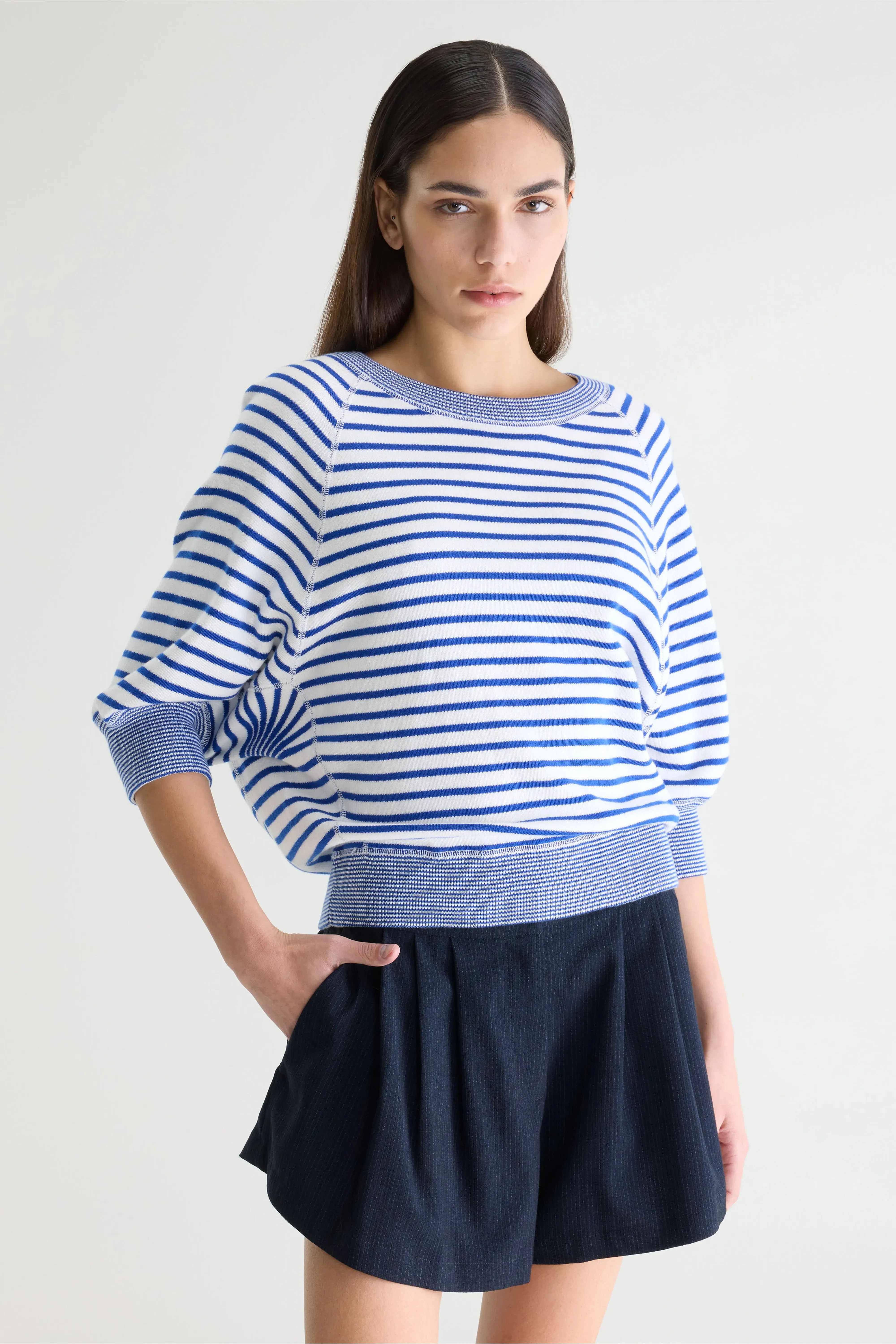 Anglet crewneck sweater (252 / W / STRIPE A) sold by Bellrose product image thumbnail 2