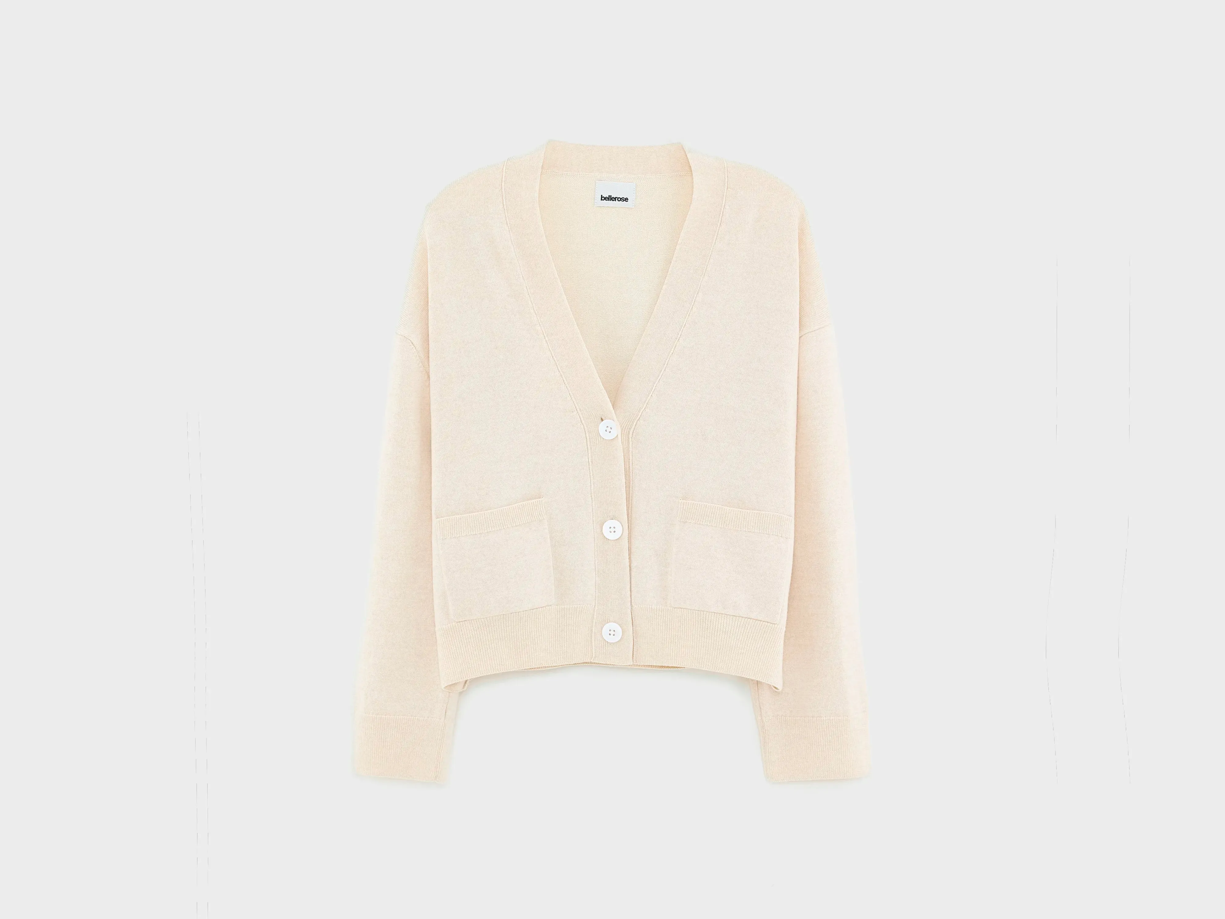 Gakkin v-neck cardigan (251 / W / OATMEAL) sold by Bellrose