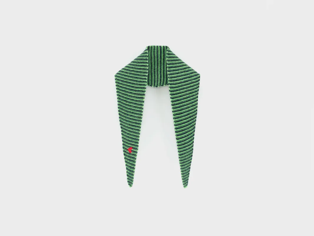 Dusol triangle scarf (262 / W / STRIPE A) made by Bellerose
