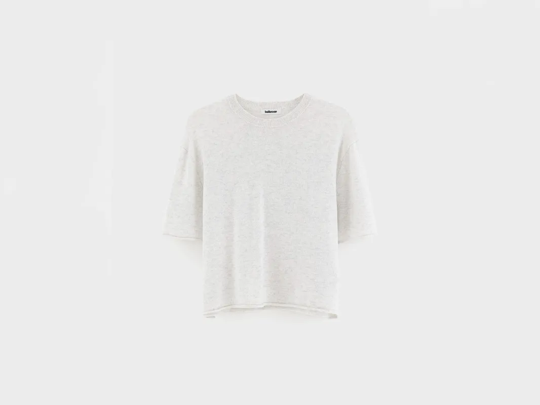 Sonza short-sleeve sweater (262 / W / NEIGE) made by Bellerose