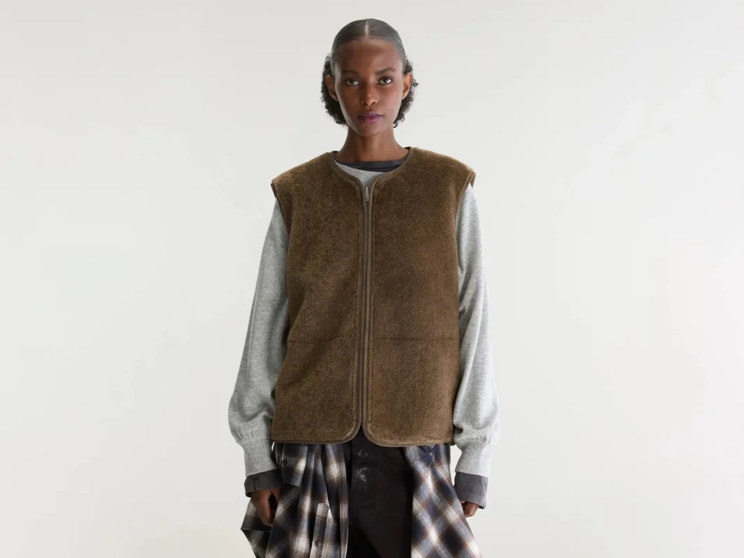 Elinor sleeveless jacket (262 / W / MOCCA) made by Bellerose