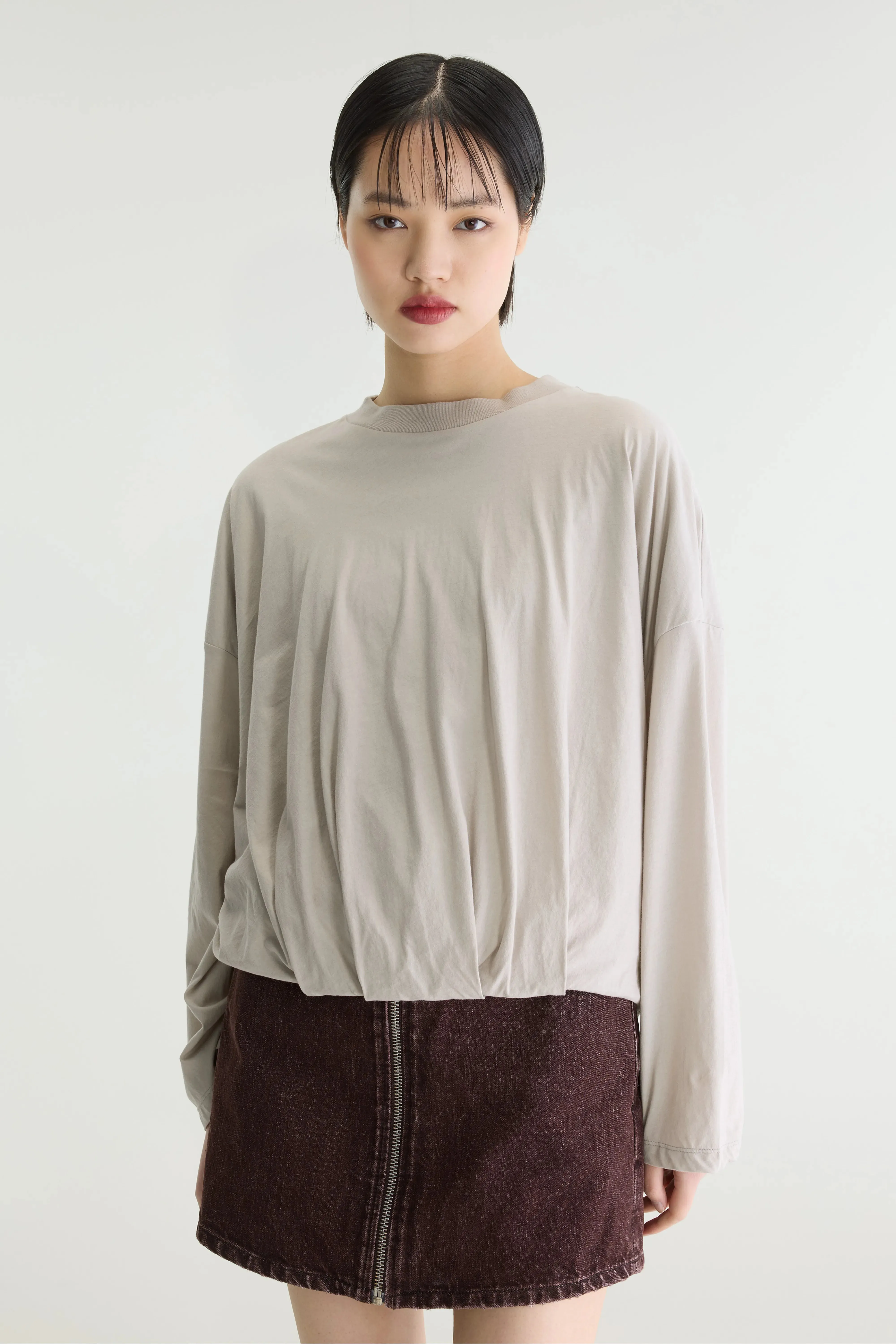 Flames cropped long-sleeve t-shirt (262 / W / NICKEL) sold by Bellrose product image thumbnail 2