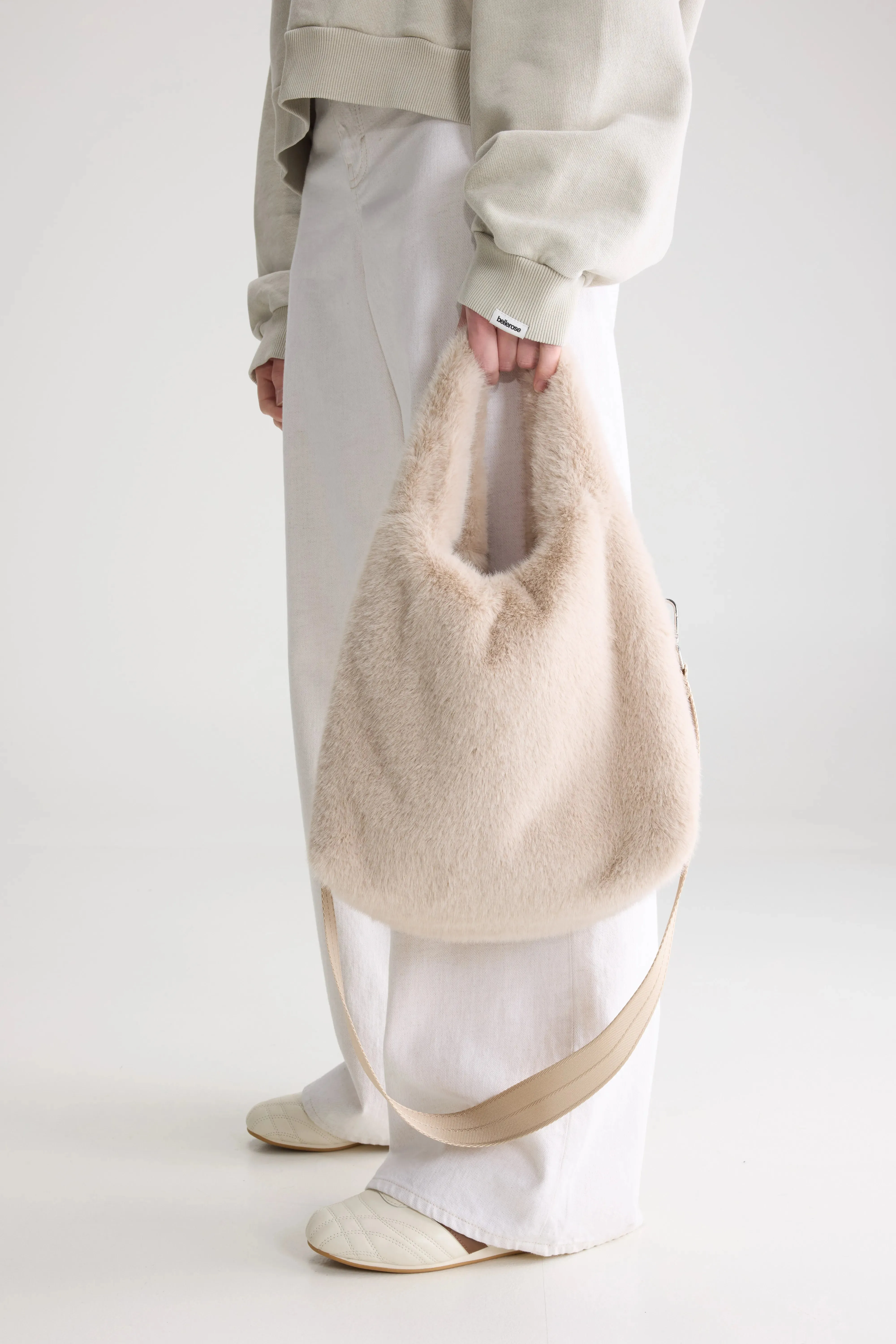 Helga faux-fur handbag (262 / W / STONE) sold by Bellrose product image thumbnail 3