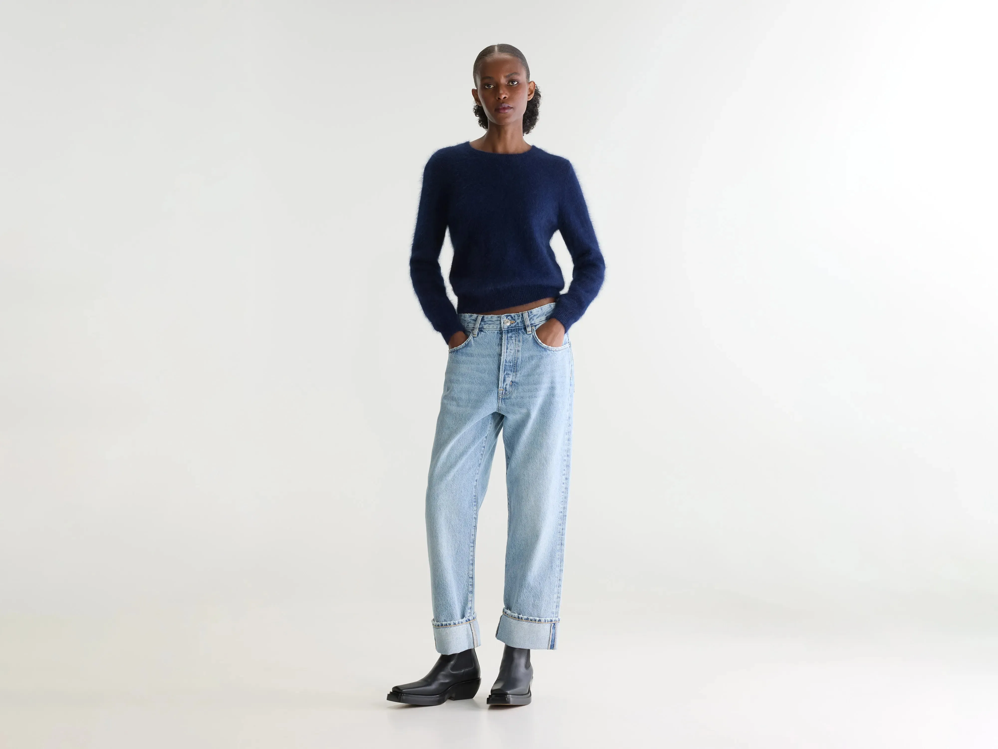 Denim N. 46 - wide jeans (262 / W / VINTAGE LT BLUE) sold by Bellrose