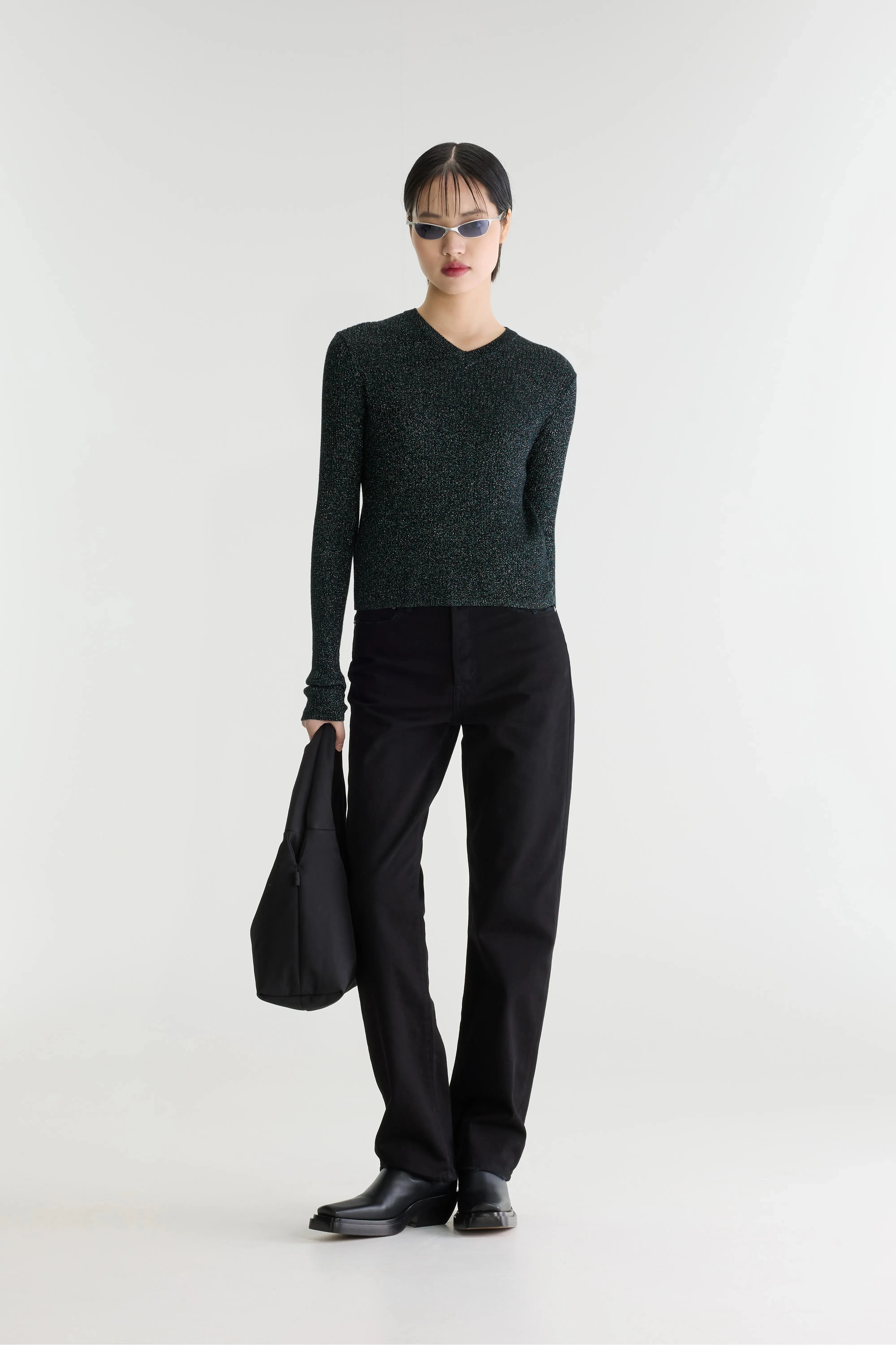 Laiu slim sweater (262 / W / BLACK) sold by Bellrose product image thumbnail 3