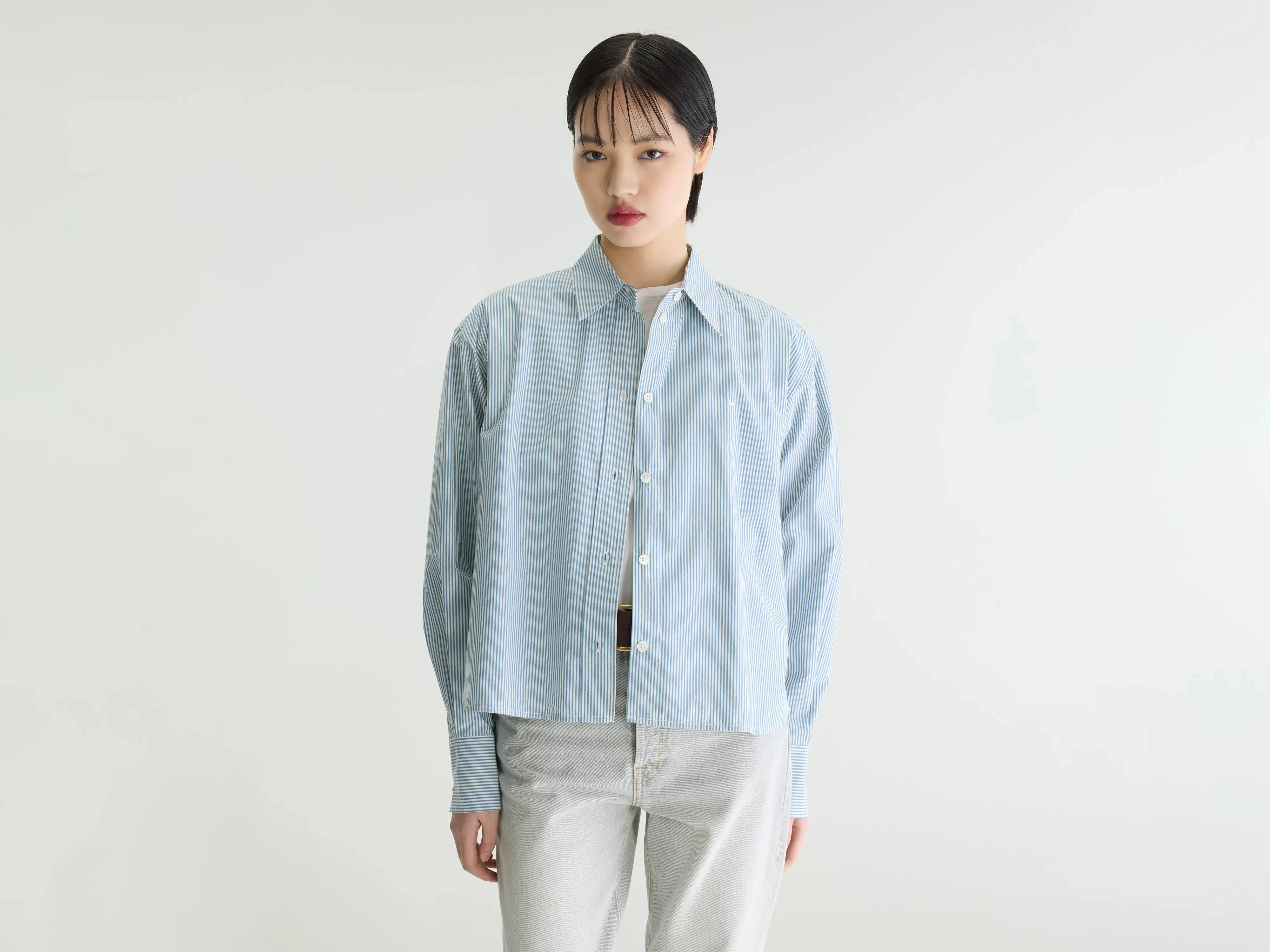 Jullia striped poplin shirt (262 / W / STRIPE A) sold by Bellrose