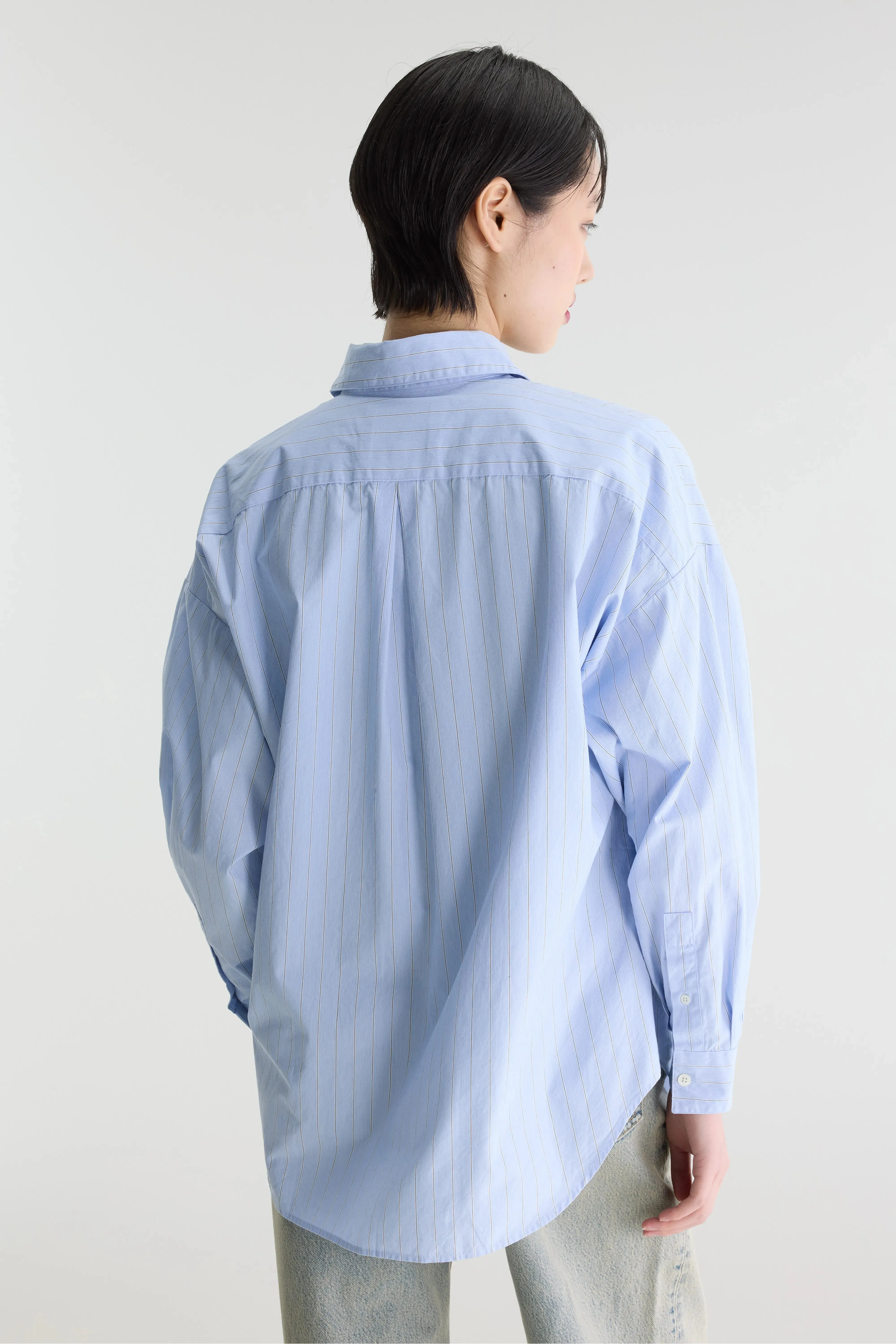Giorgia striped poplin shirt (262 / W / STRIPE A) sold by Bellrose product image thumbnail 4