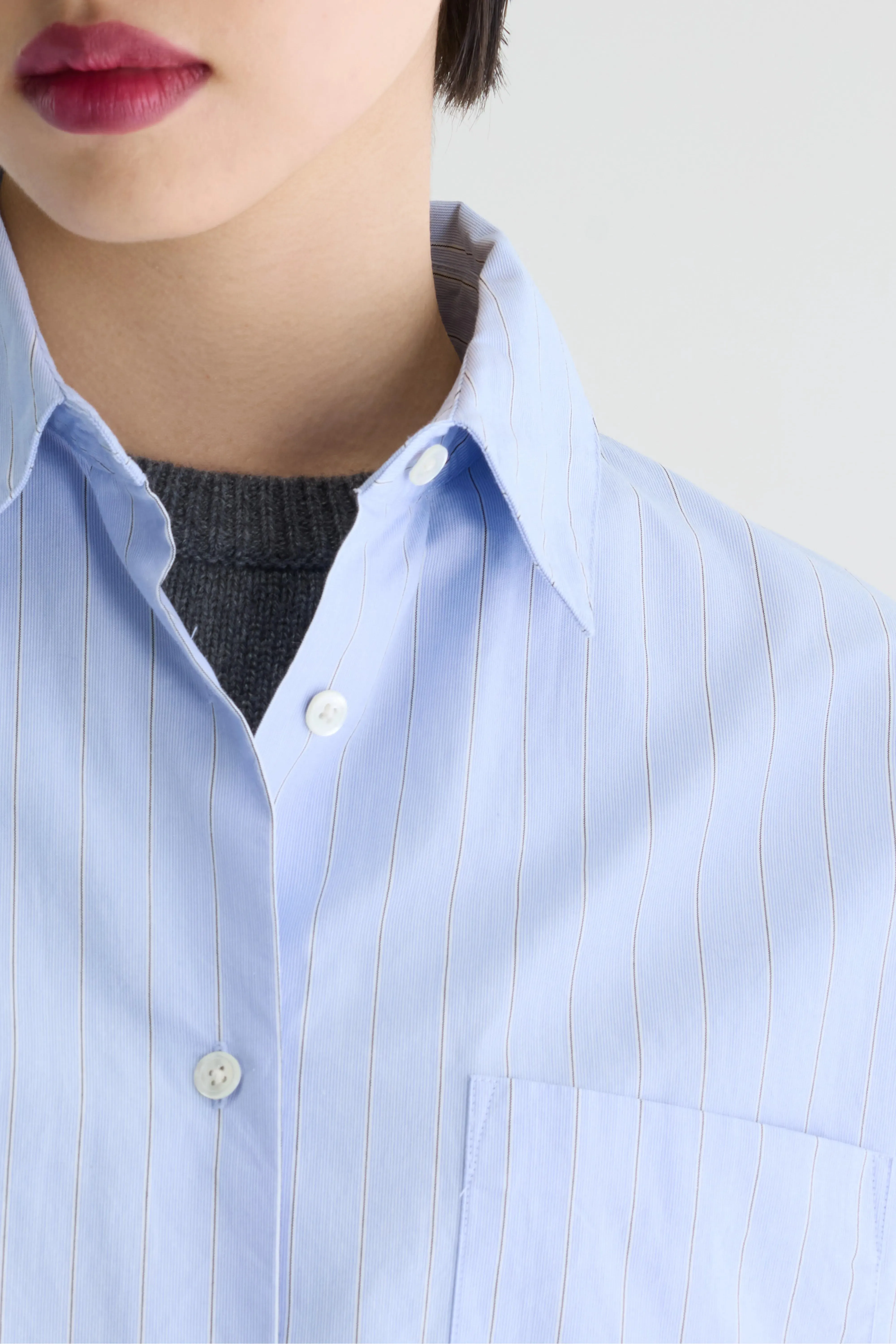 Giorgia striped poplin shirt (262 / W / STRIPE A) sold by Bellrose product image thumbnail 5