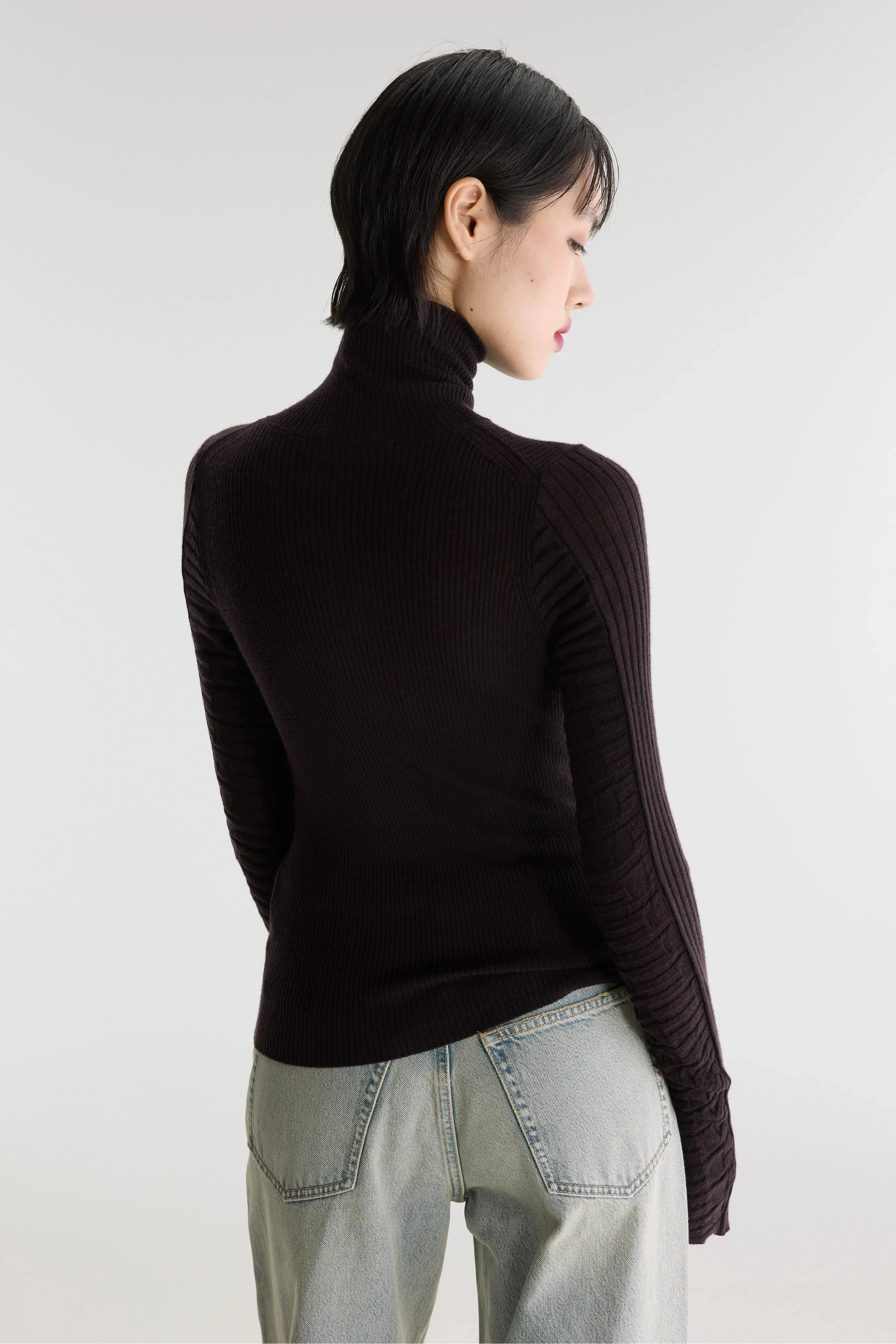 Awald slim sweater (262 / W / EBENE) sold by Bellrose product image thumbnail 4