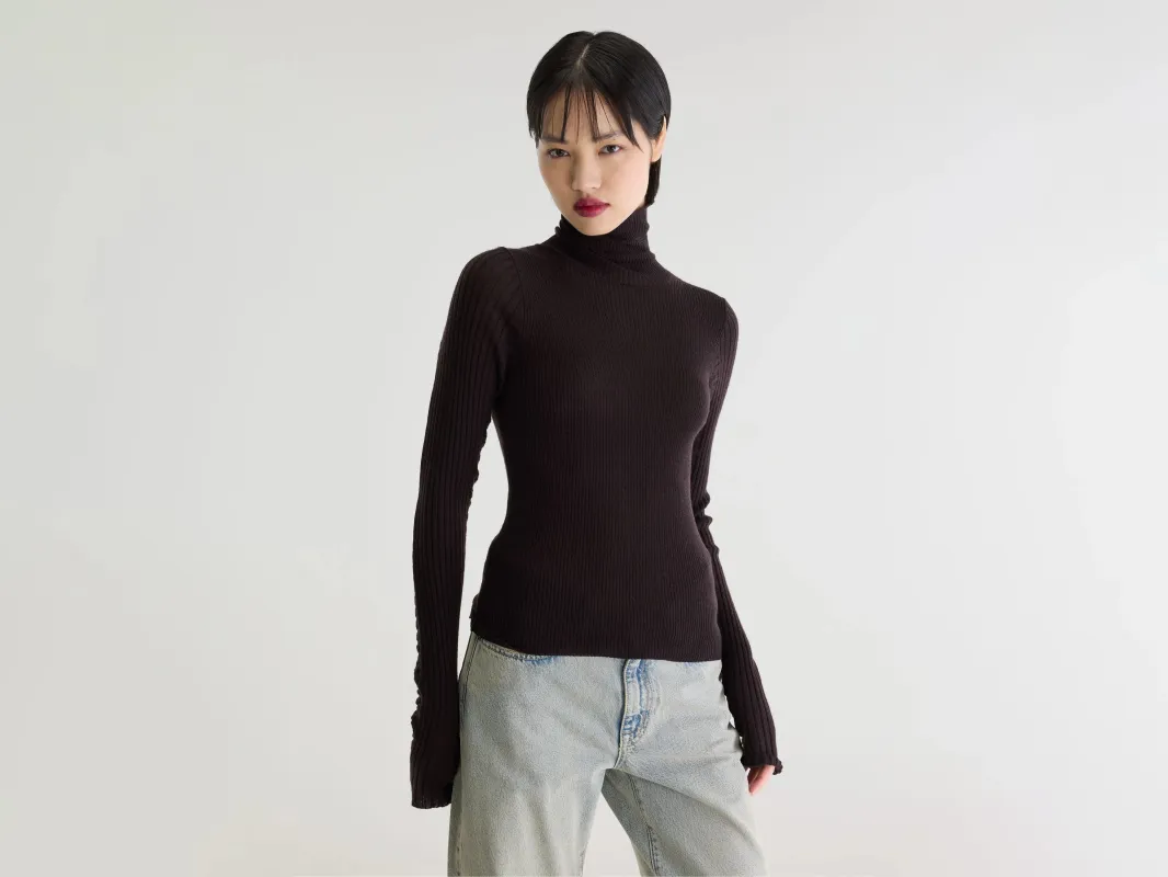 Awald slim sweater (262 / W / EBENE) made by Bellerose
