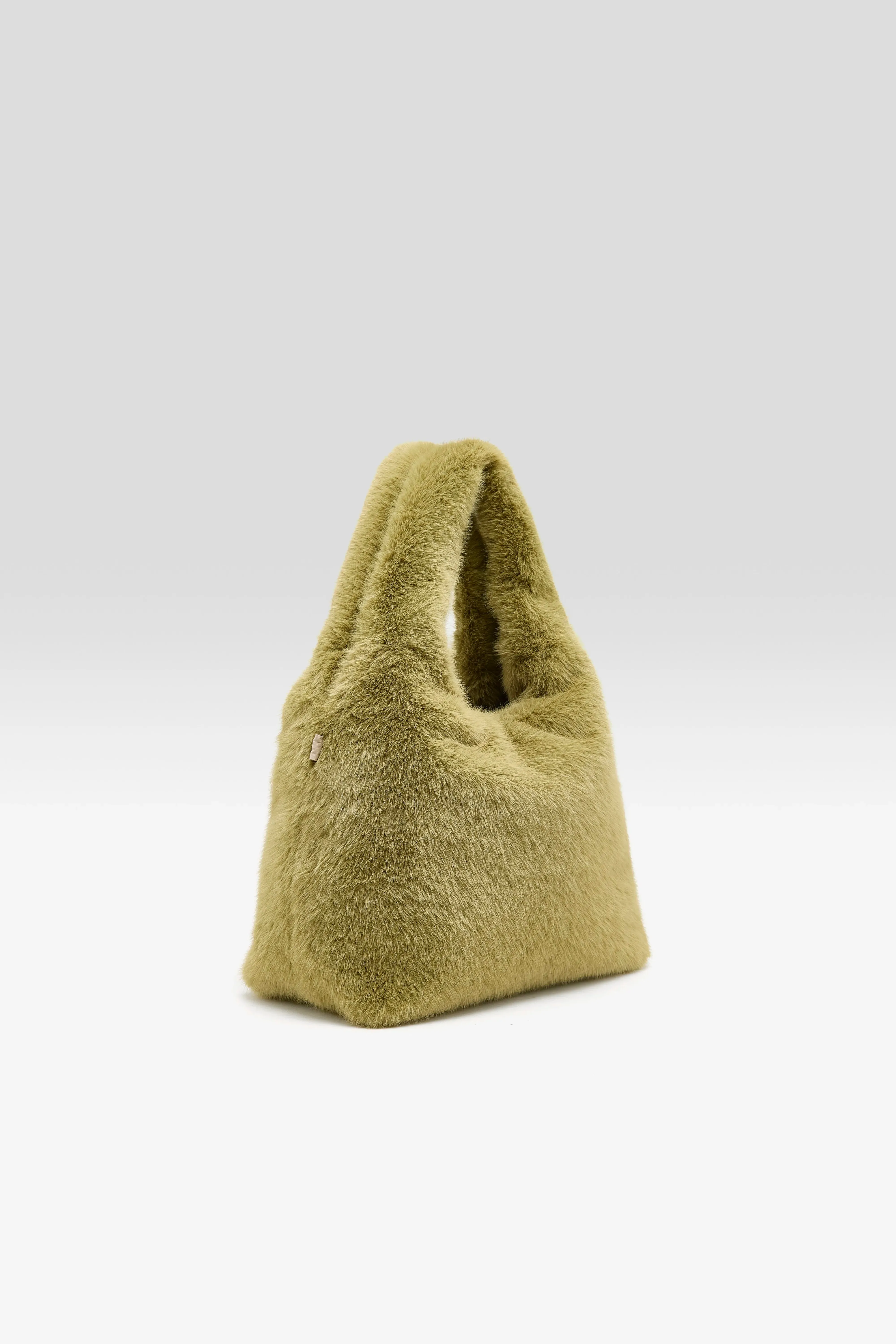 Helga faux-fur handbag (262 / W / TILLEUL) sold by Bellrose product image thumbnail 4