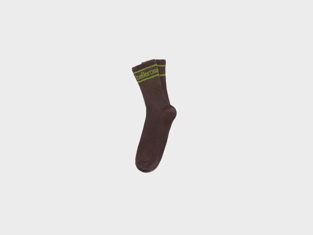 Vigil crew socks (262 / G / COFFEE) made by Bellerose
