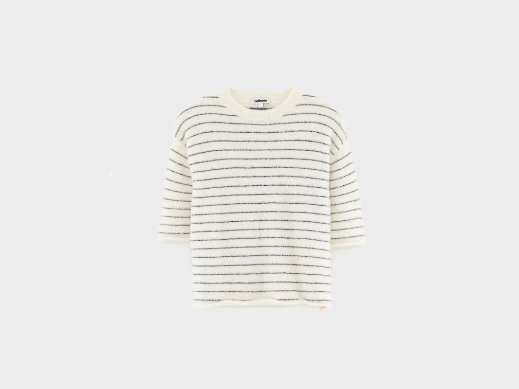 Lisay short-sleeve sweater (262 / G / STRIPE A) made by Bellerose