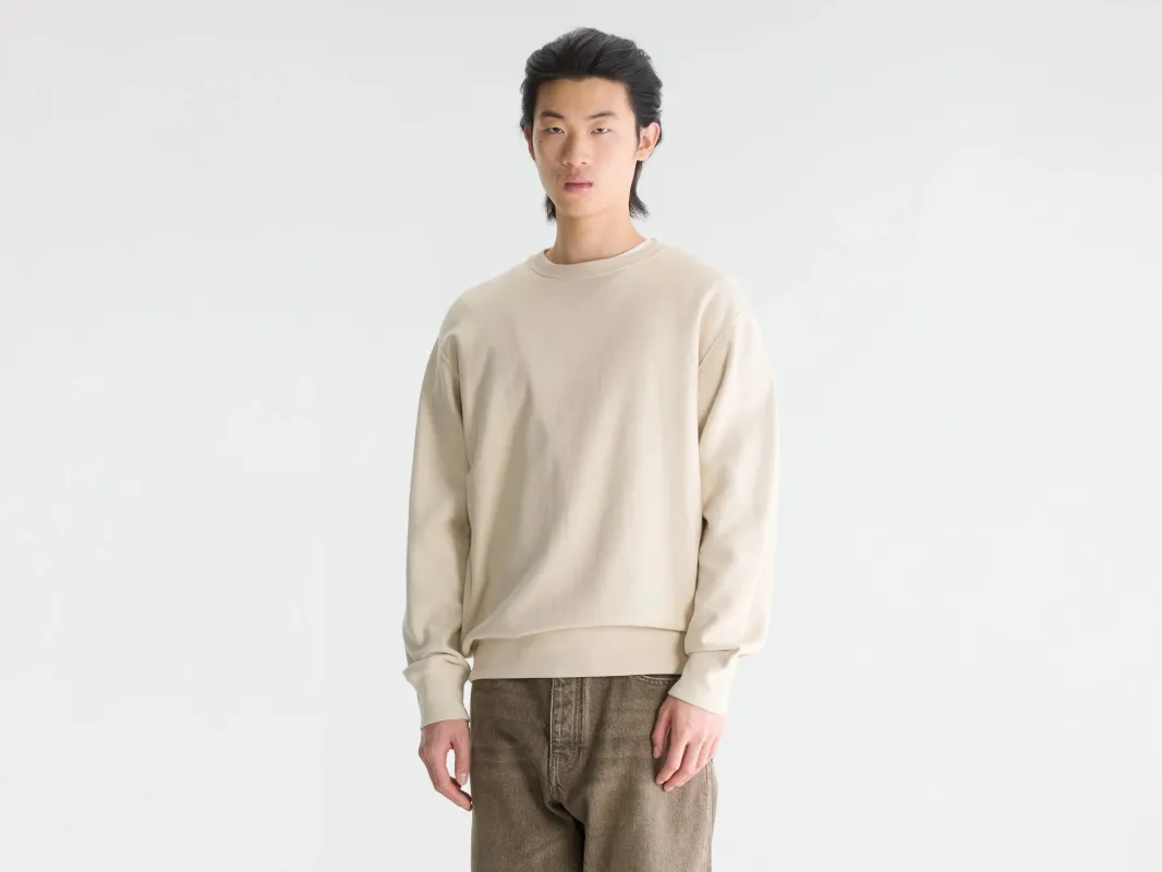 Flake crewneck sweatshirt (262 / M / CALCAIRE) made by Bellerose