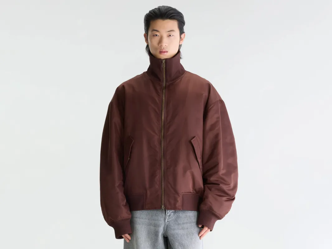 Homby relaxed bomber jacket (262 / M / DARK ROAST) made by Bellerose