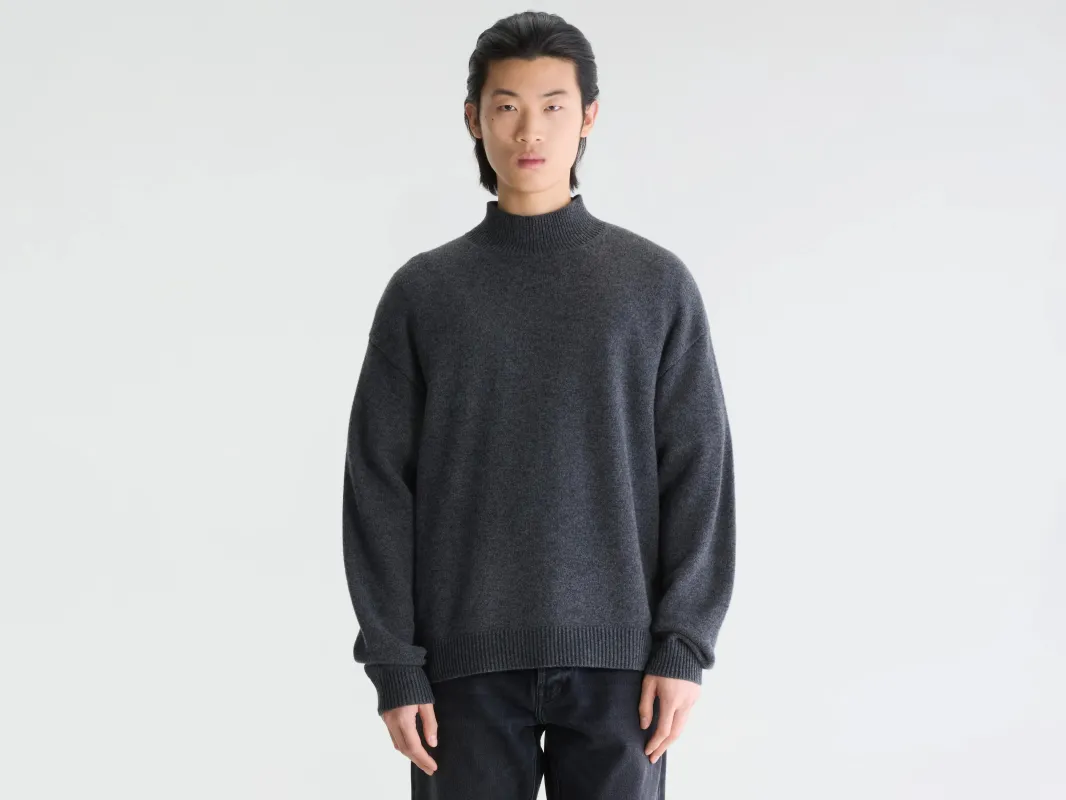 Gaky mock-neck sweater (262 / M / ANTHRACITE) made by Bellerose