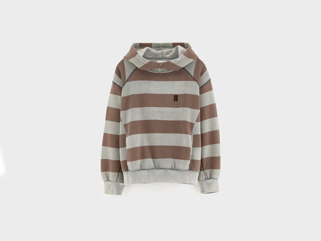 Fletcher relaxed hoodie (262 / B / STRIPE B) made by Bellerose