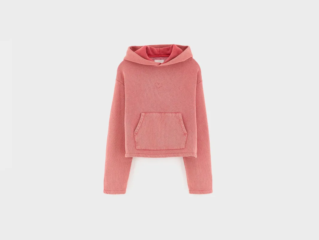 Marta cropped hoodie (262 / G / CRANBERRY) made by Bellerose