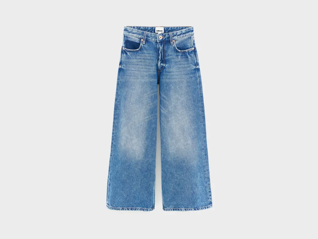 Kae flared jeans (262 / G / MD BLUE MARBLE) made by Bellerose