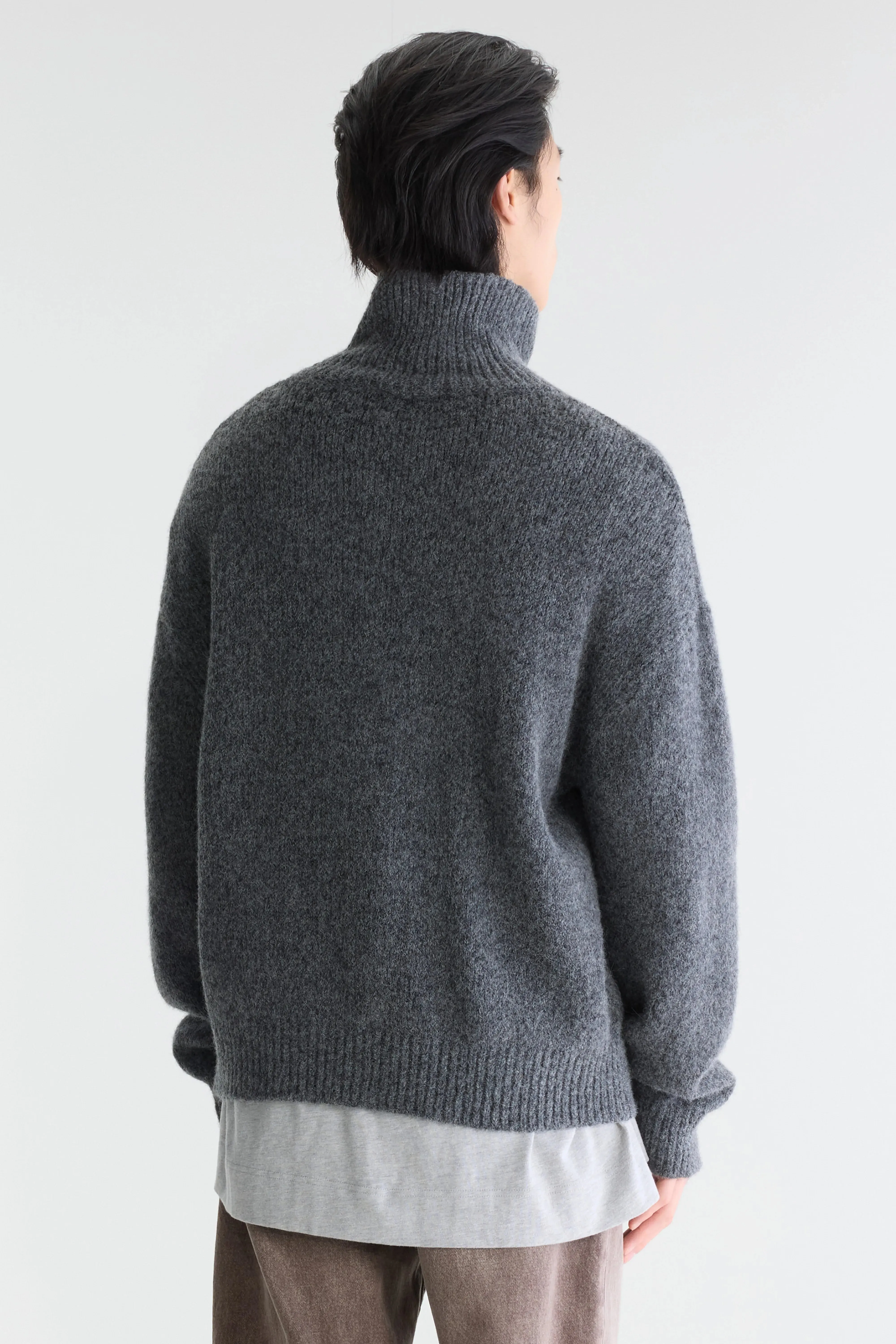 Aosme turtleneck sweater (262 / M / MID GREY) sold by Bellrose product image thumbnail 4
