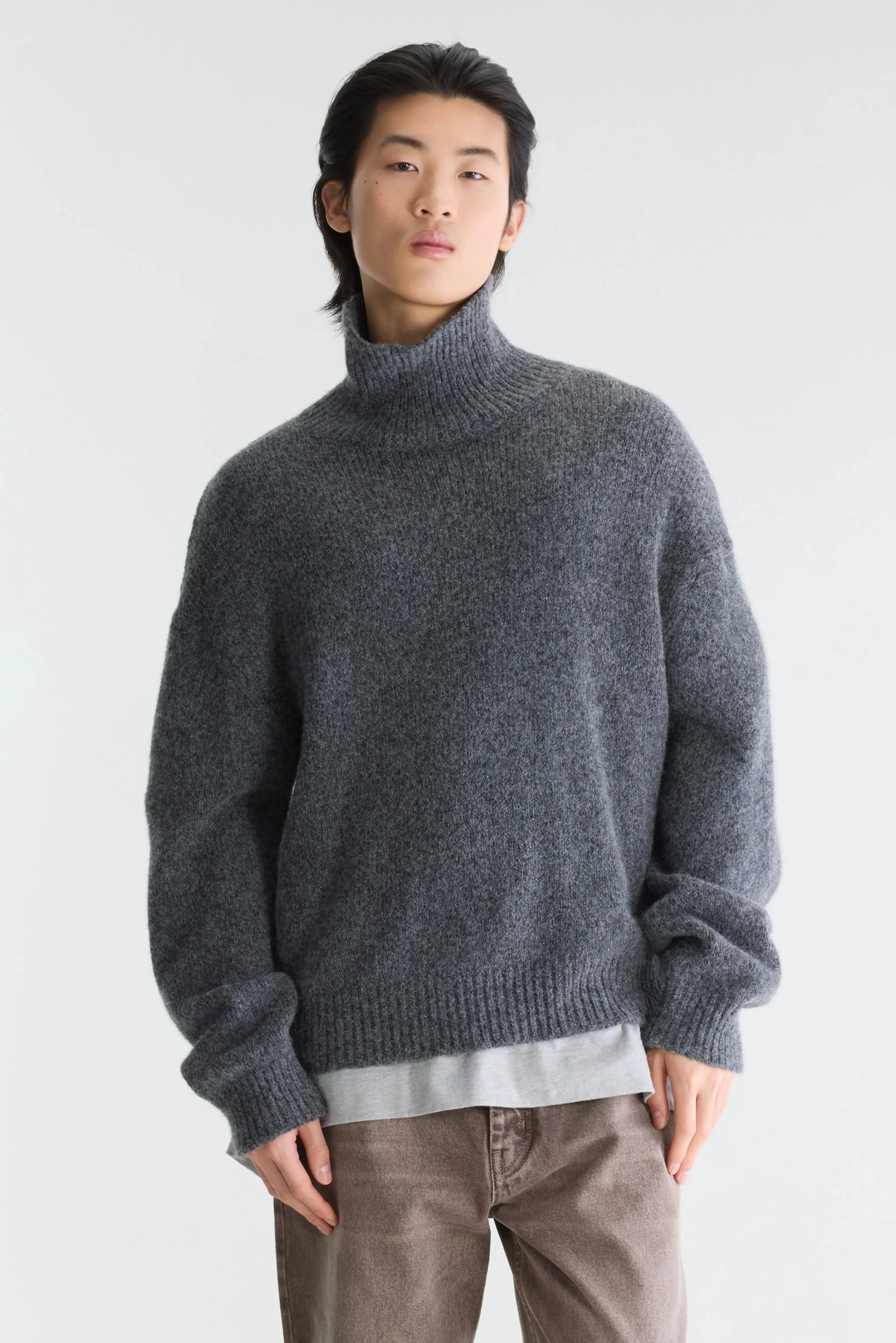 Aosme turtleneck sweater (262 / M / MID GREY) sold by Bellrose product image thumbnail 2