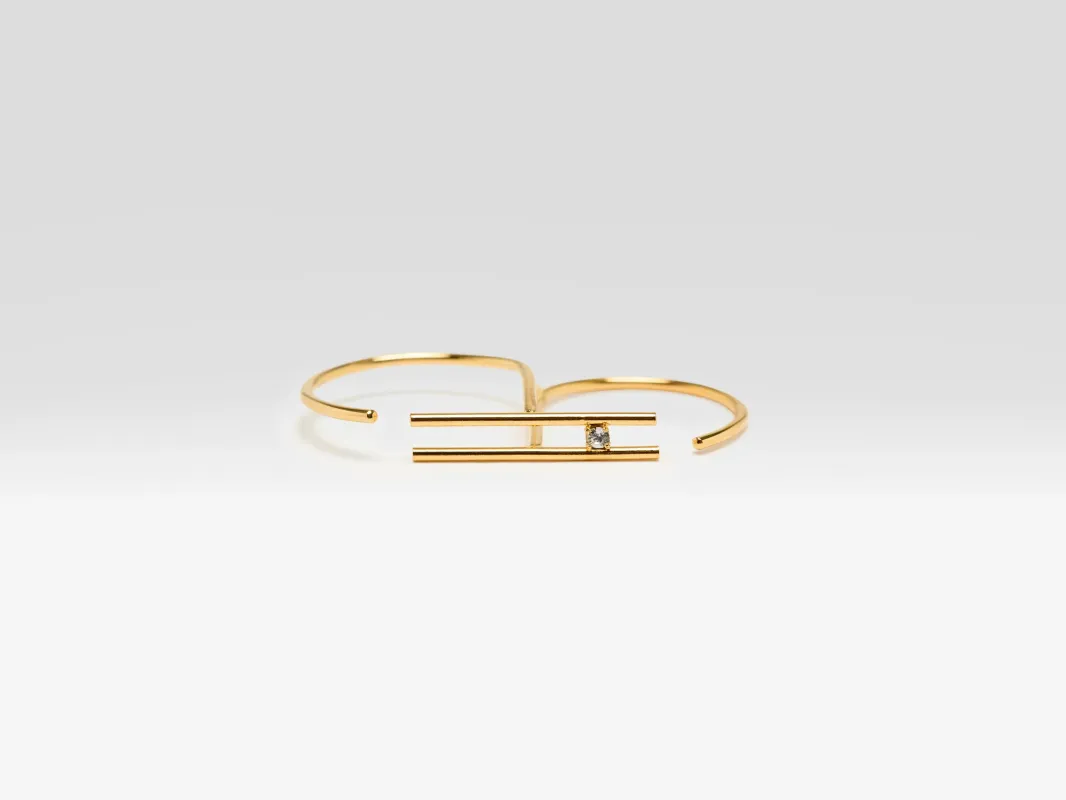 Scarlett Double Ring (262 / W / GOLD) made by Bellrose