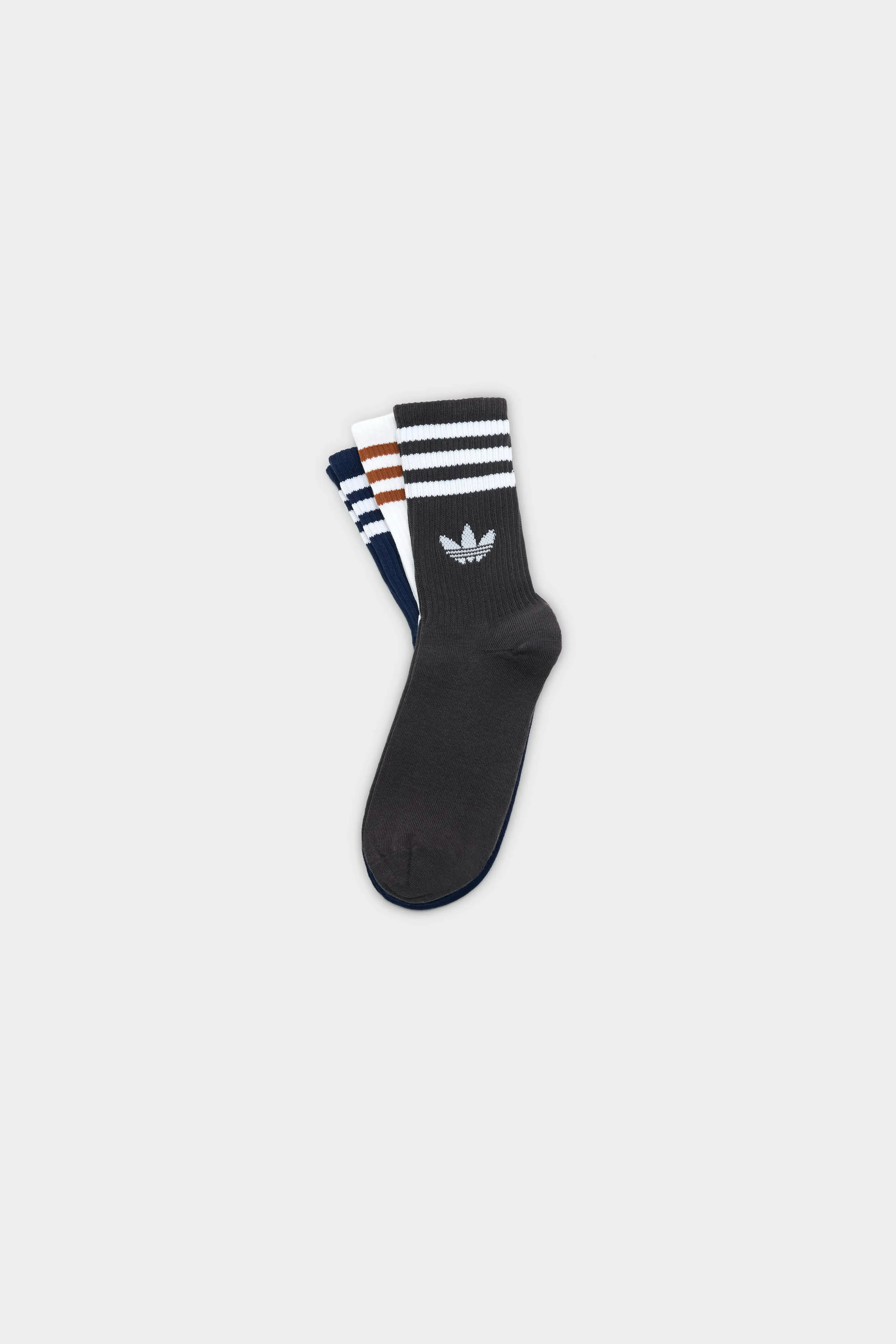 3-Stripes Crew Socks for Men (262 / M / GREY) sold by Bellrose product image thumbnail 2