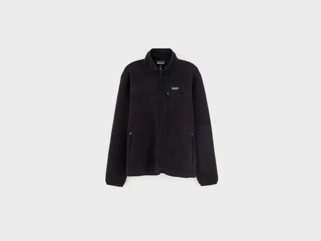 Retro Pile Fleece Jacket for Men (262 / M / BLACK) made by Patagonia