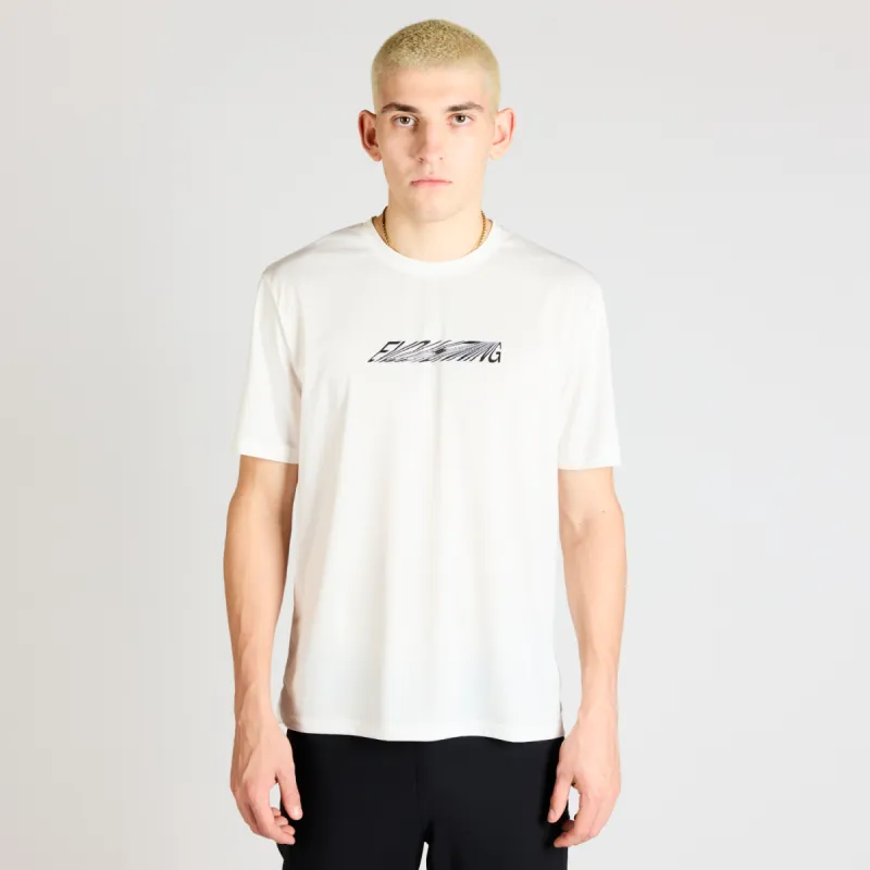 Drift™ "Stacked Evolve" Performance Tee - White sold by Bandit Running