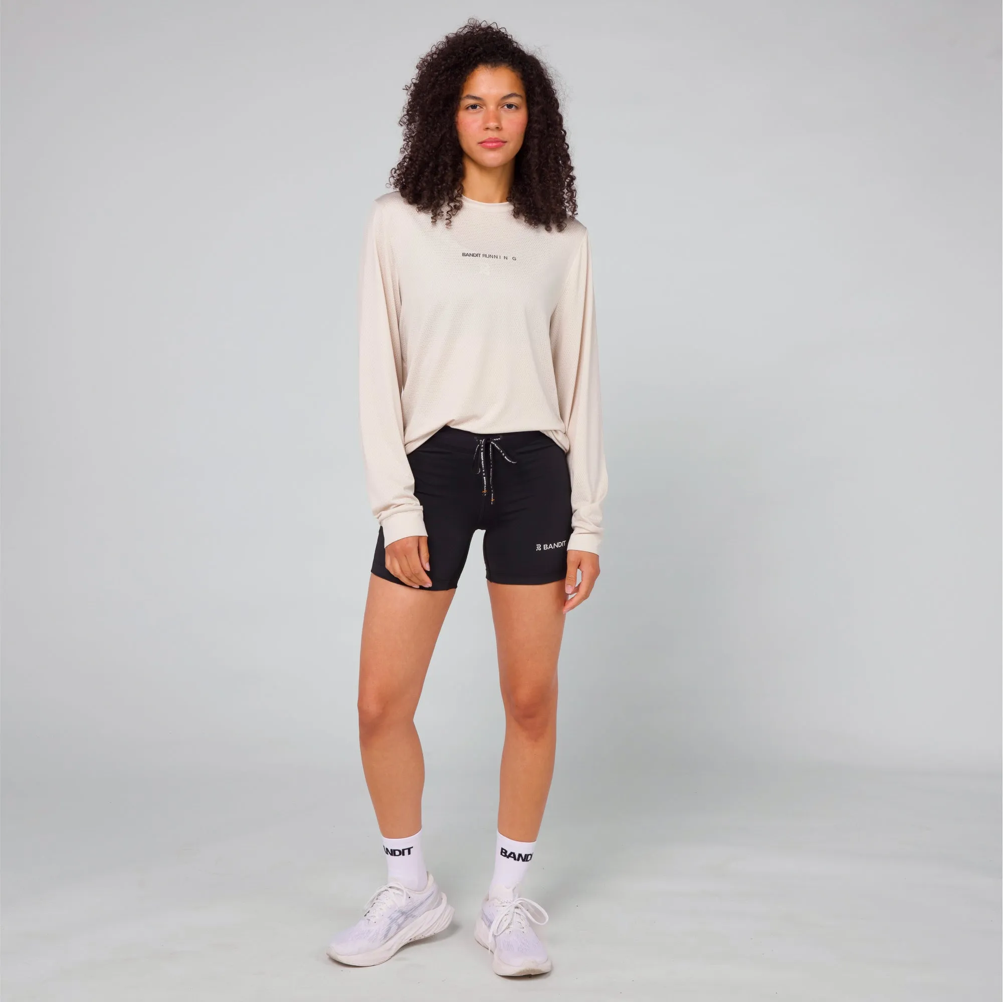 Micromesh™ Long Sleeve Performance Tee - Unisex, Champagne sold by Bandit Running product image thumbnail 3