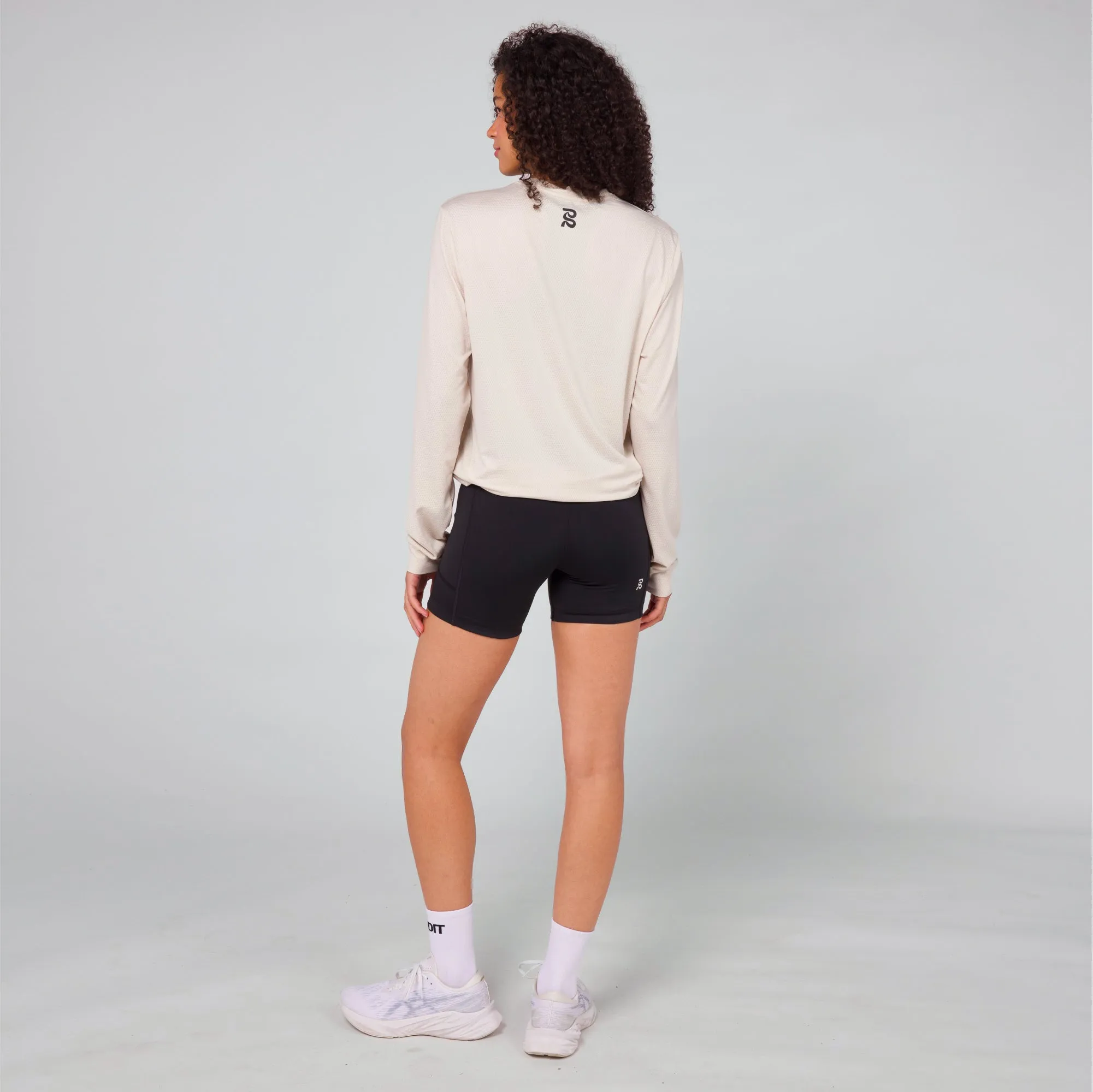 Micromesh™ Long Sleeve Performance Tee - Unisex, Champagne sold by Bandit Running product image thumbnail 4