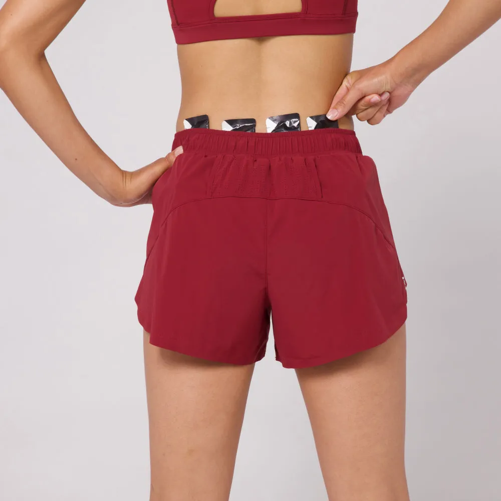Vento™ 4" Women's Training Short - Cherry sold by Bandit Running product image thumbnail 4