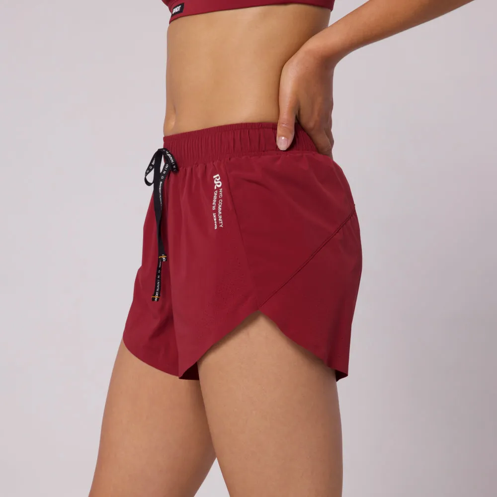 Vento™ 4" Women's Training Short - Cherry sold by Bandit Running
