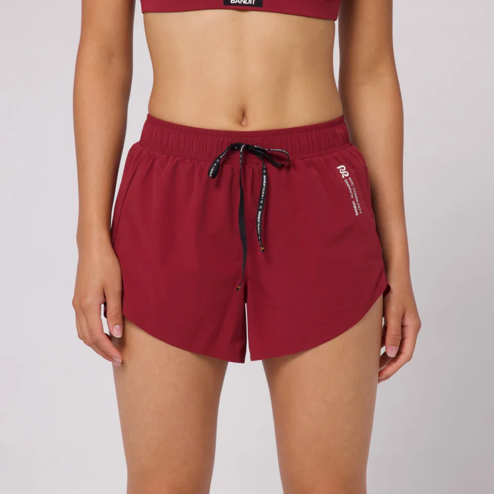 Vento™ 4" Women's Training Short - Cherry sold by Bandit Running product image thumbnail 3