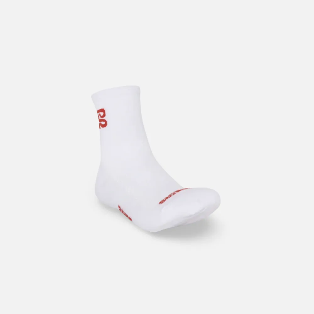 Lite Run™️ Socks w/ CoolMax™ - White/Spice - 2 Pack sold by Bandit Running