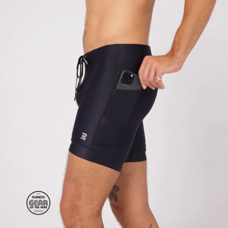 Superbeam™ Next Gen 7 Pocket Quarter Tights - Black sold by Bandit Running