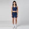 Stamina™ Scoop Neck Race Crop - NY Navy sold by Bandit Running