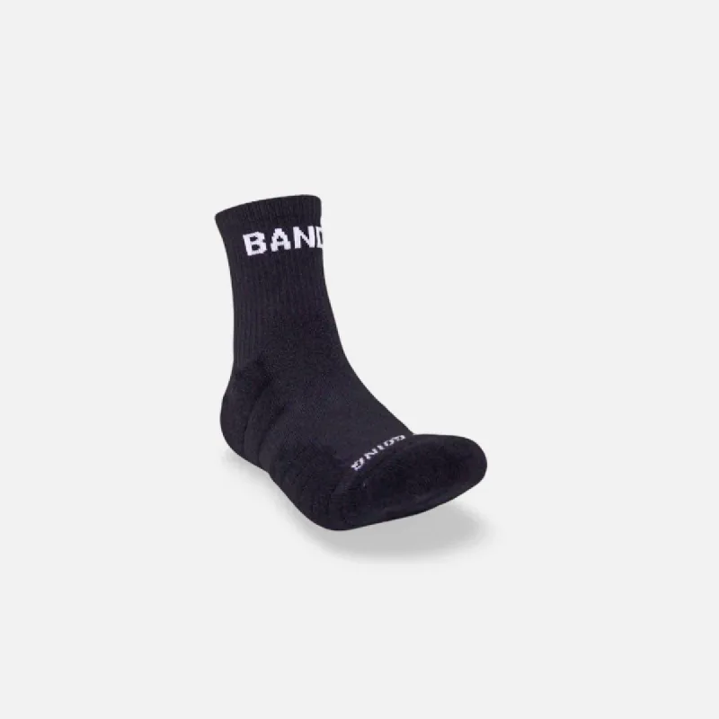 Cushion Run Quarter Socks with CoolMax™ Bundle - Black + White sold by Bandit Running