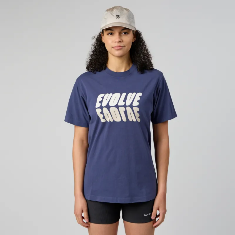 Evolve Cotton Tee, Unisex - Shadow made by Bandit Running