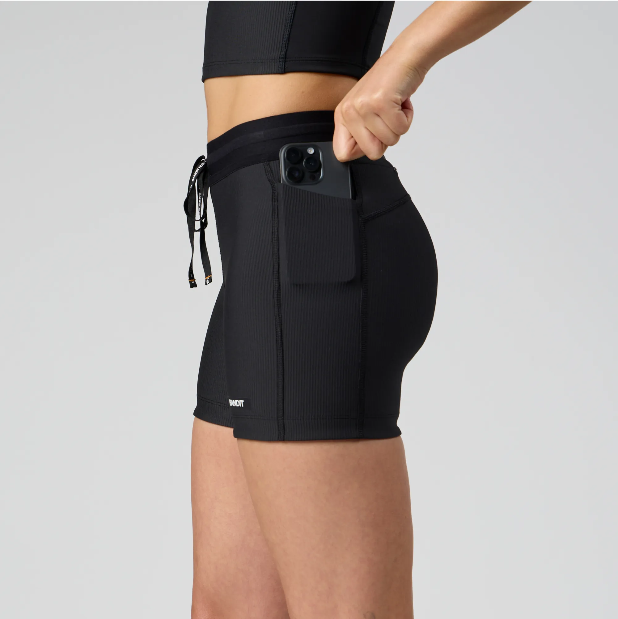 Cadence™ 5" Women's Compression Shorts - Black sold by Bandit Running product image thumbnail 2
