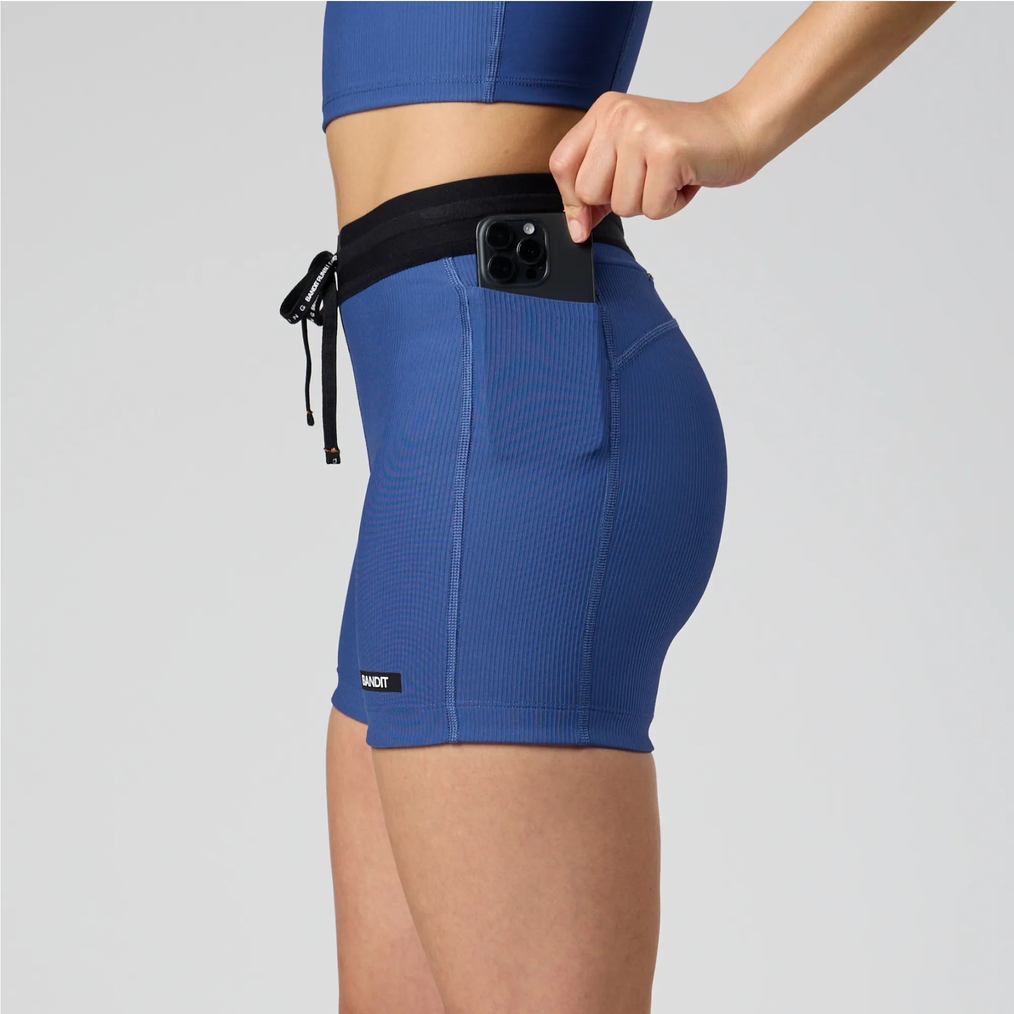 Cadence™ 5" Women's Compression Shorts - Space Blue sold by Bandit Running product image thumbnail 2