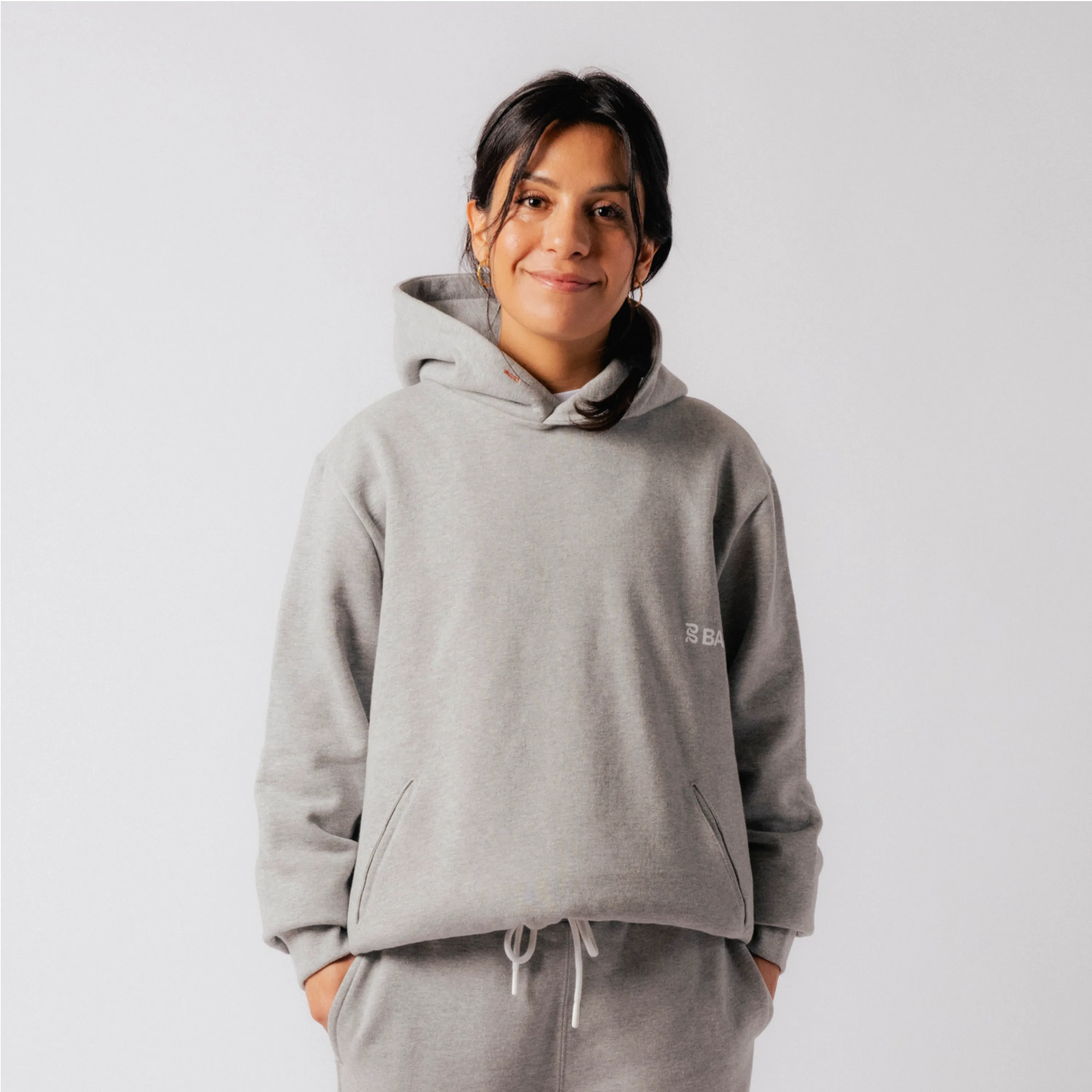 Unisex Current Hoodie - Heather Gray sold by Bandit Running product image thumbnail 4