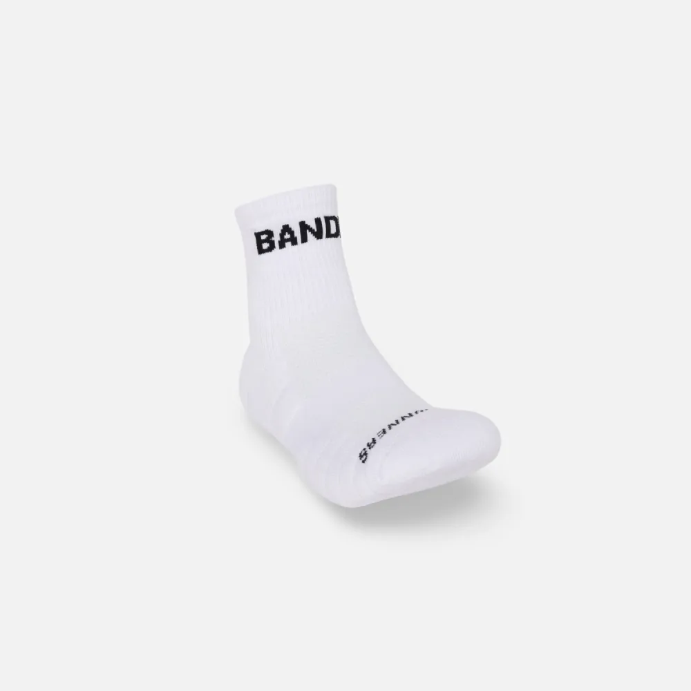 Cushion Run Socks w/ CoolMax™ - White OG - 2 Pack sold by Bandit Running