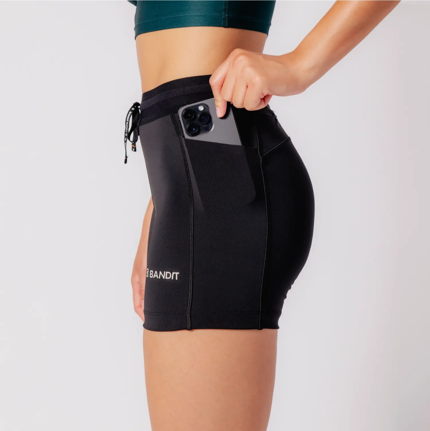 Stamina™ 5" Women's Compression Shorts - Black sold by Bandit Running product image thumbnail 2