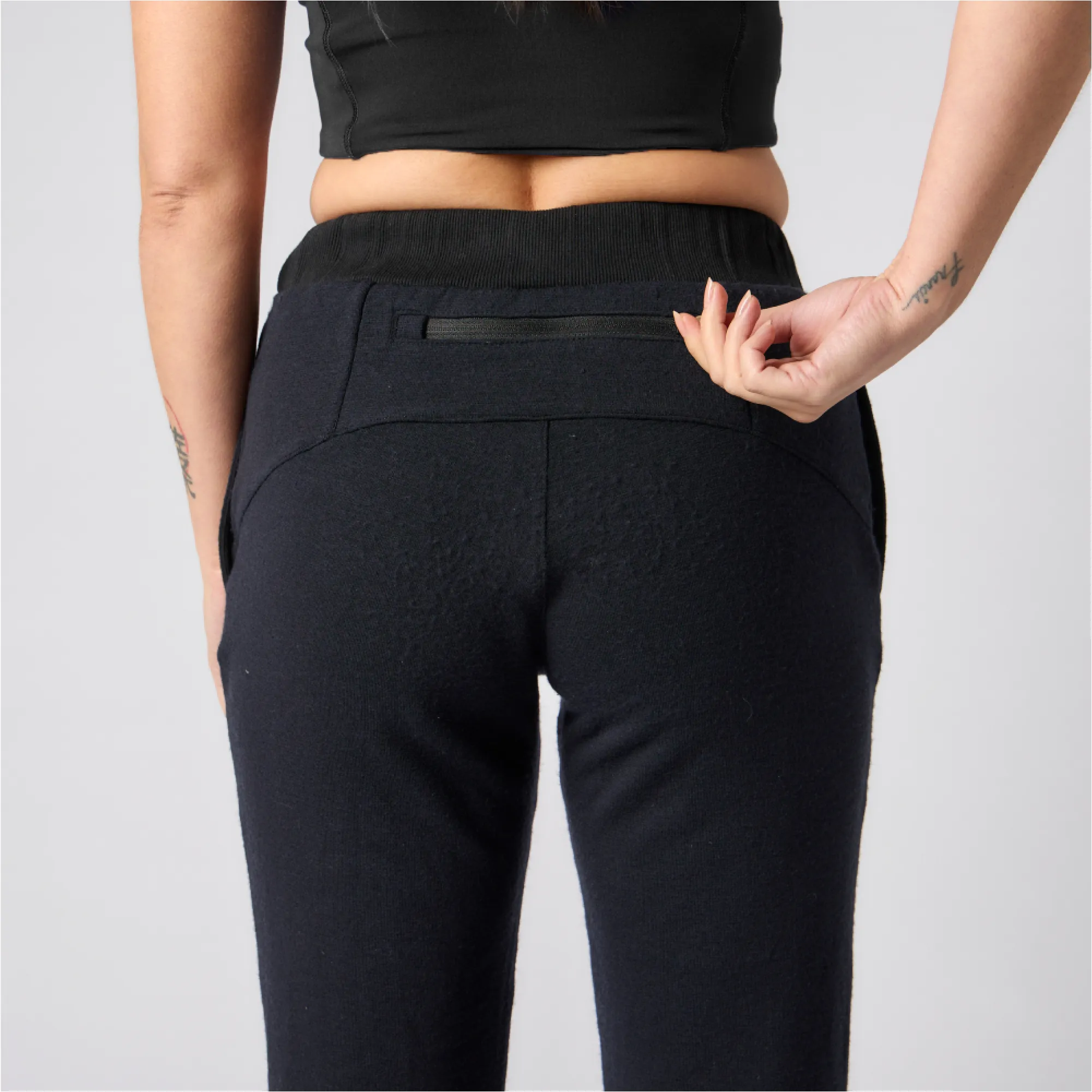 The Wool Terry Pintuck Track Pant - Unisex sold by Bandit Running product image thumbnail 3
